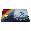 16"W x 25"H Full-Color Waffle-Weave Sports Towel "OVERTIME" | https://www.bestnamebadges.com