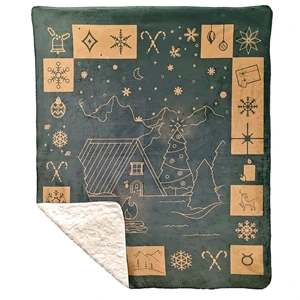 Sherpa Plush Blanket | https://www.bestnamebadges.com