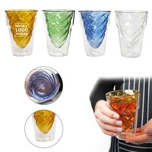 Ice Cream Shape Double Wall Glasses