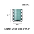 Stemless Double Wall Wave Glasses | https://www.bestnamebadges.com