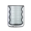 Stemless Double Wall Wave Glasses | https://www.bestnamebadges.com
