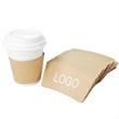 Kraft Paper Coffee Cup Sleeve | https://www.bestnamebadges.com