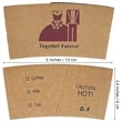 Kraft Paper Coffee Cup Sleeve | https://www.bestnamebadges.com