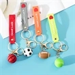PVC Mini Football Pendant Keychain | https://www.bestnamebadges.com