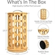 Bamboo Coffee Pod Organizer Compatible With K-Cups | https://www.bestnamebadges.com