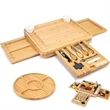 Bamboo Cheese Board Set | https://www.bestnamebadges.com