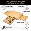Bamboo Cheese Board Set | https://www.bestnamebadges.com