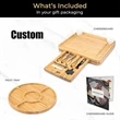 Bamboo Cheese Board Set | https://www.bestnamebadges.com