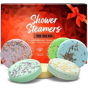Variety Pack Of 6 Shower Bombs With Essential Oils