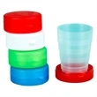 Collapsible Telescopic Plastic Cups | https://www.bestnamebadges.com