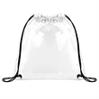 Clear Stadium Drawstring Sportpack | https://www.bestnamebadges.com