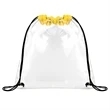 Clear Stadium Drawstring Sportpack | https://www.bestnamebadges.com