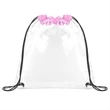 Clear Stadium Drawstring Sportpack | https://www.bestnamebadges.com