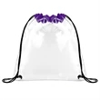 Clear Stadium Drawstring Sportpack | https://www.bestnamebadges.com