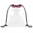 Clear Stadium Drawstring Sportpack | https://www.bestnamebadges.com