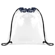 Clear Stadium Drawstring Sportpack | https://www.bestnamebadges.com
