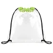 Clear Stadium Drawstring Sportpack (Ocean) | https://www.bestnamebadges.com