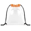 Clear Stadium Drawstring Sportpack (Ocean) | https://www.bestnamebadges.com