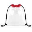 Clear Stadium Drawstring Sportpack (Ocean) | https://www.bestnamebadges.com