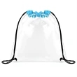 Clear Stadium Drawstring Sportpack (Ocean) | https://www.bestnamebadges.com