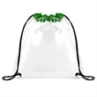 Clear Stadium Drawstring Sportpack (Ocean) | https://www.bestnamebadges.com