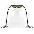 Clear Stadium Drawstring Sportpack (Ocean) | https://www.bestnamebadges.com