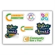 Full Color Removeable Kiss-Cut Sticker Sheet | https://www.bestnamebadges.com