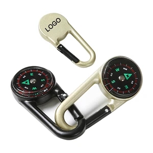 Carabiner Clip On Compass Hiking