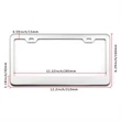 Stainless Steel License Plate Frame | https://www.bestnamebadges.com