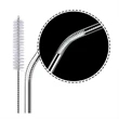 Reusable Stainless Steel Straw Suit with Velvet Pouch | https://www.bestnamebadges.com