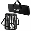 9 piece Stainless Steel Grill Utensils Set | https://www.bestnamebadges.com