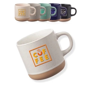 11 oz. Cosmic Speckled Clay Coffee Mug | https://www.bestnamebadges.com