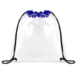 Clear Stadium Drawstring Sportpack (Ocean) | https://www.bestnamebadges.com