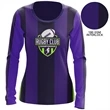 Women's 180 GSM Poly Interlock Long Sleeve T-Shirt | https://www.bestnamebadges.com