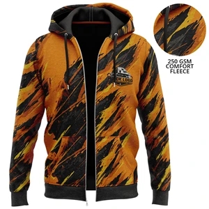 250 GSM Fleece Hoodie W/ Front Zipper & Pockets | https://www.bestnamebadges.com