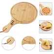 Round Bamboo Cheese Paddle Board | https://www.bestnamebadges.com
