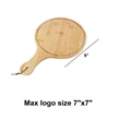 Round Bamboo Cheese Paddle Board | https://www.bestnamebadges.com