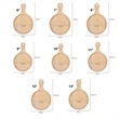 Round Bamboo Cheese Paddle Board | https://www.bestnamebadges.com
