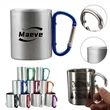 10oz Stainless Steel Cup With Hook | https://www.bestnamebadges.com