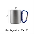 10oz Stainless Steel Cup With Hook | https://www.bestnamebadges.com