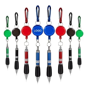 Retractable Badge Reel Pen Belt Clip and Carabiner