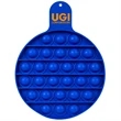 Round Fiddle Popper Silicone Sensory Toy | https://www.bestnamebadges.com