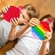 Round Fiddle Popper Silicone Sensory Toy | https://www.bestnamebadges.com