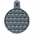 Round Fiddle Popper Silicone Sensory Toy | https://www.bestnamebadges.com