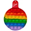 Round Fiddle Popper Silicone Sensory Toy | https://www.bestnamebadges.com