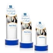 Lauder VividPrint™ Award on Base - Blue | https://www.bestnamebadges.com