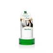Lauder VividPrint™ Award on Base - Green | https://www.bestnamebadges.com