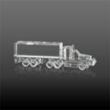 Crystal 18 Wheeler Award 3D | https://www.bestnamebadges.com