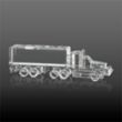 Crystal 18 Wheeler Award 3D | https://www.bestnamebadges.com