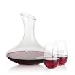 Innisfil Carafe & Boston Stemless Wine | https://www.bestnamebadges.com